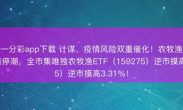 一分彩app下载 计谋、疫情风险双重催化！农牧渔板块掀涨停潮，全市集唯独农牧渔ETF（159275）逆市摸高3.31%！