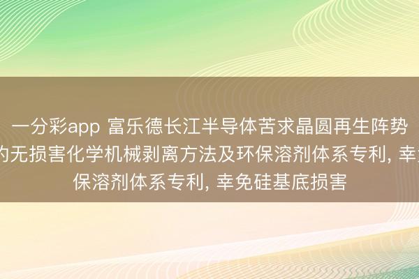 一分彩app 富乐德长江半导体苦求晶圆再生阵势中Pattern膜的无损害化学机械剥离方法及环保溶剂体系专利, 幸免硅基底损害