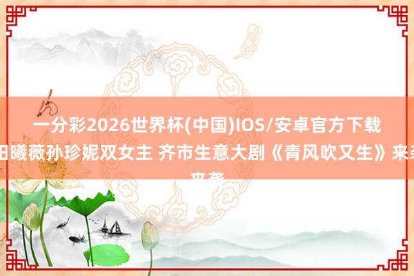 一分彩2026世界杯(中国)IOS/安卓官方下载 田曦薇孙珍妮双女主 齐市生意大剧《青风吹又生》来袭