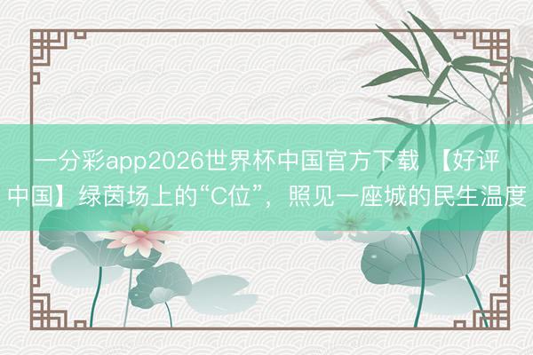 一分彩app2026世界杯中国官方下载 【好评中国】绿茵场上的“C位”，照见一座城的民生温度