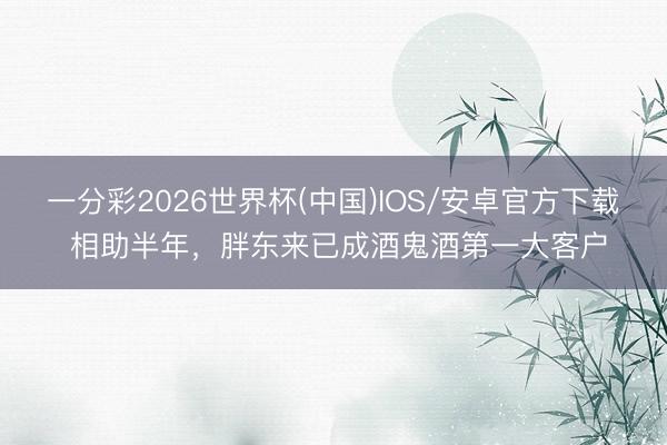 一分彩2026世界杯(中国)IOS/安卓官方下载 相助半年，胖东来已成酒鬼酒第一大客户
