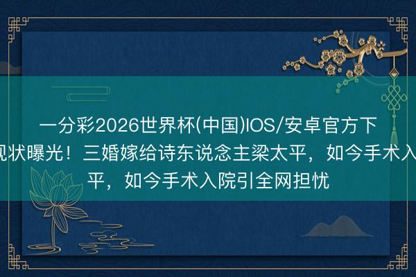 一分彩2026世界杯(中国)IOS/安卓官方下载 54岁袁立现状曝光！三婚嫁给诗东说念主梁太平，如今手术入院引全网担忧
